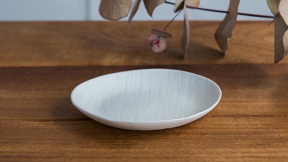 ceramic mimic fabric 小皿(プレーン)の商品写真