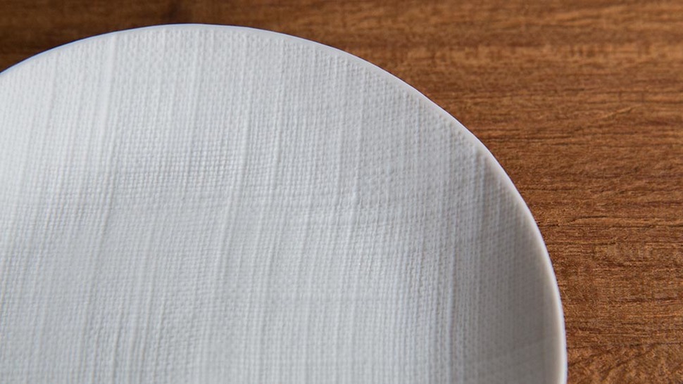ceramic mimic fabric 小皿(プレーン)の商品写真 縁寄り