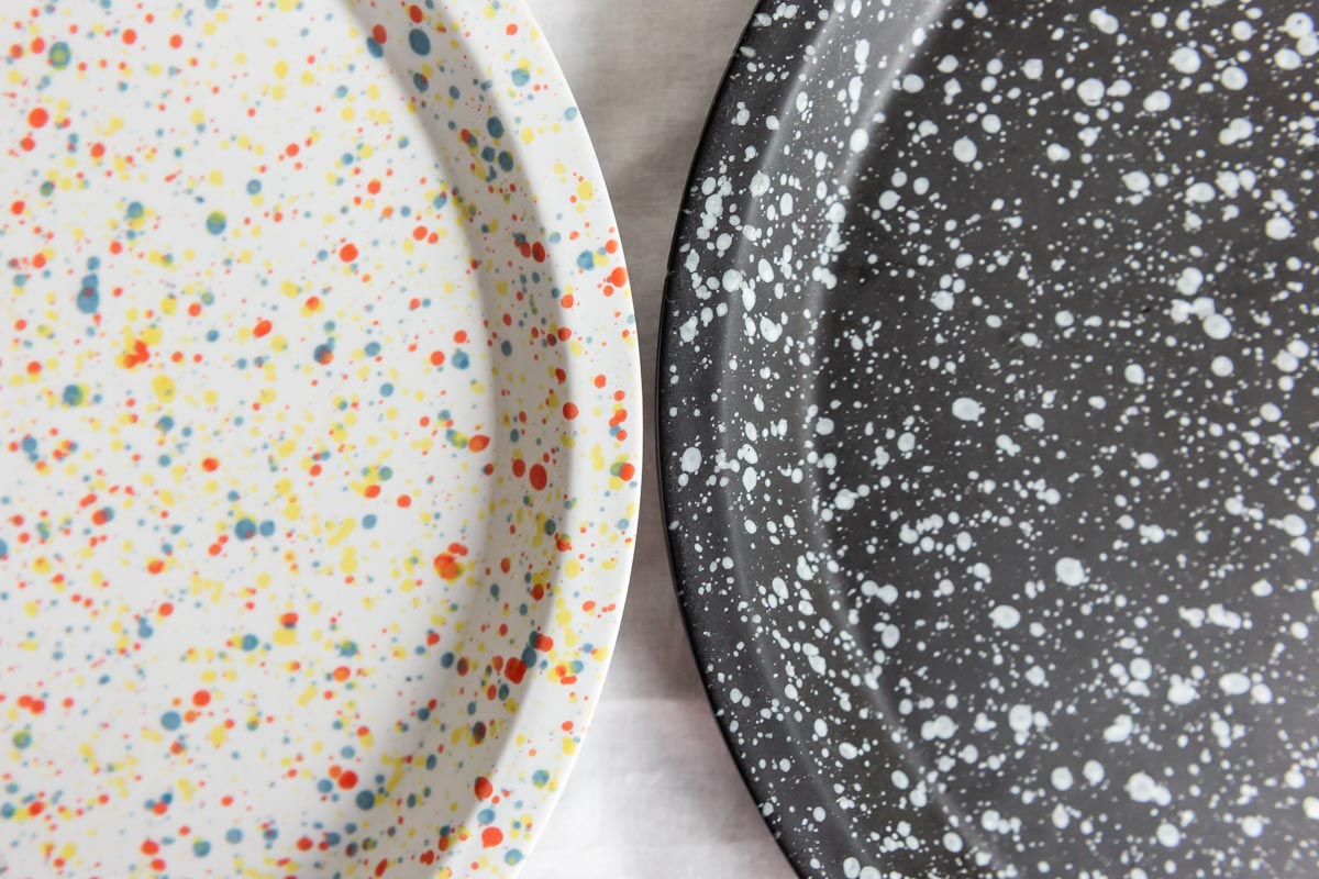 CHIPS plate.(SPLASH black-white / SPLASH white-orange)の商品写真