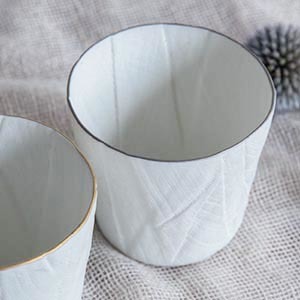 Ceramic mimic fabric グラス